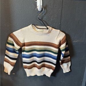 Stitch & Stone Cream Striped Knit Sweater
